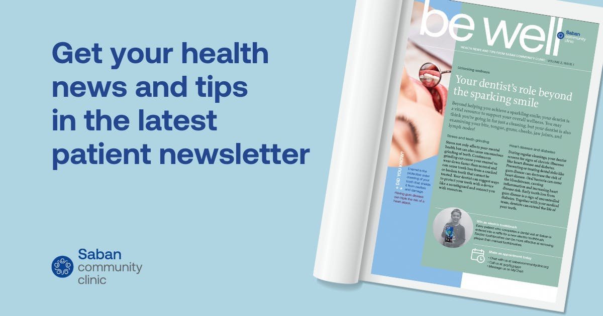 Get your health news and tips in the latest patient newsletter, Be Well. Be Well cover story featured.